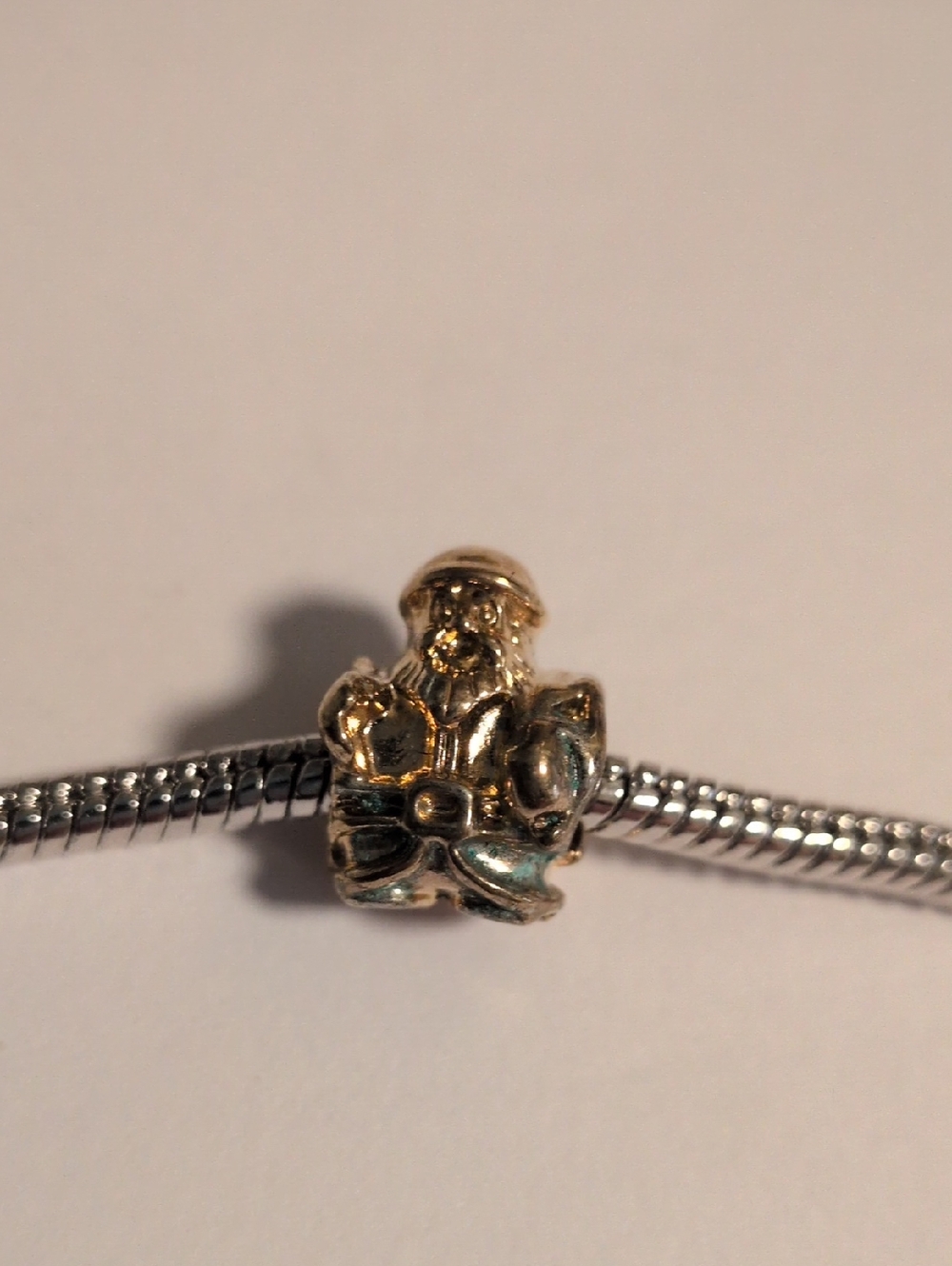 Gold Santa‎ Charm for Pandora Style Bracelet